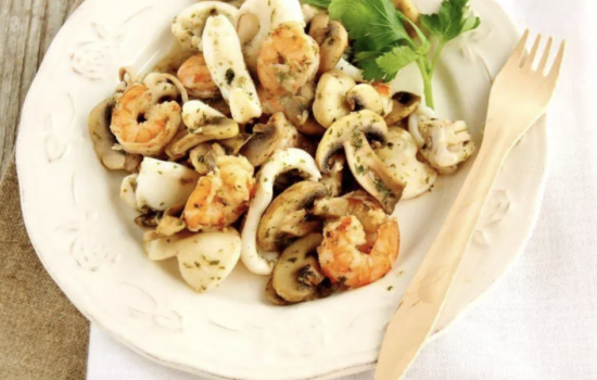 Cuttlefish, Shrimp & Mushroom Antipasto