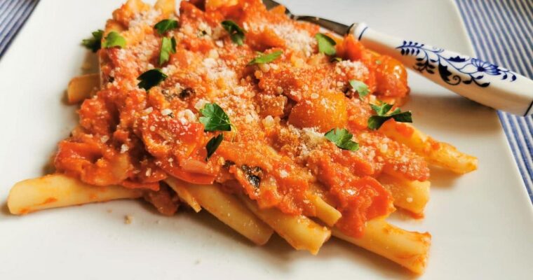 Pasta with Lardo – Ziti Lardiati