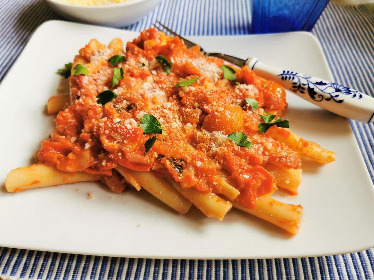 Pasta with Lardo – Ziti Lardiati